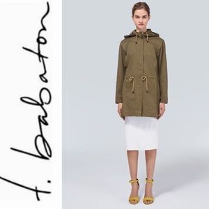 T. Babaton Aritzia Minimalist Olive Scott Coat XS